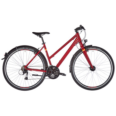 SERIOUS CEDAR S HYBRID TRAPEZ Women's Hybrid Bike Red 2019 0